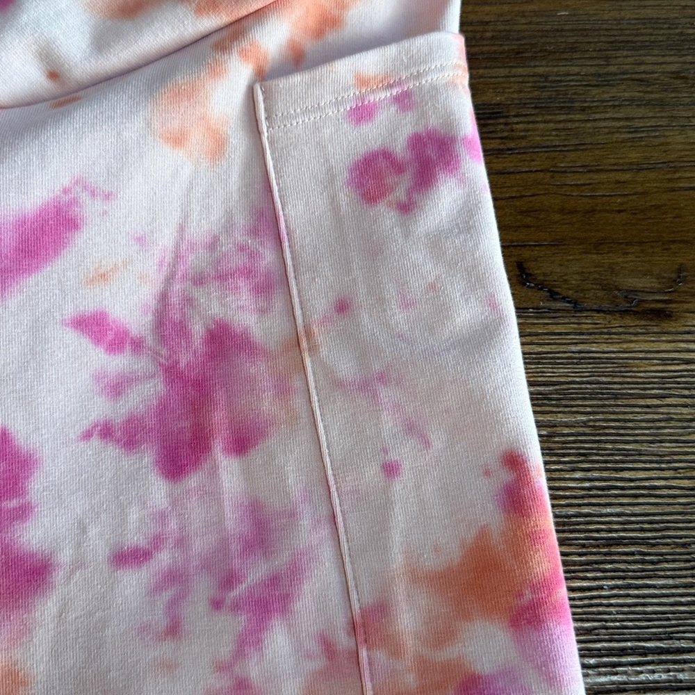 PINK Victoria's Secret Pink and Orange Tie-Dye Skort. High waist V crossover - Picture 10 of 11